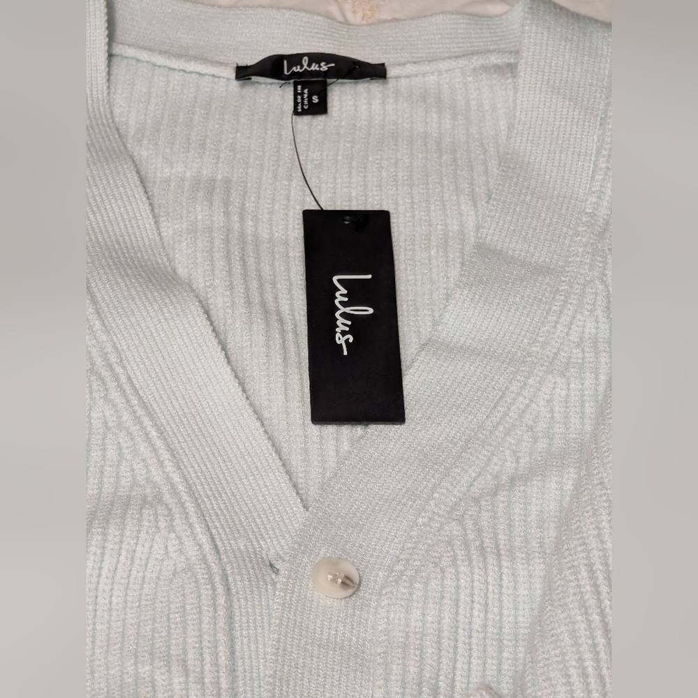 Lulus Cozy Ribbed Button-Up Cardigan Sweater – NWT - Picture 6 of 9